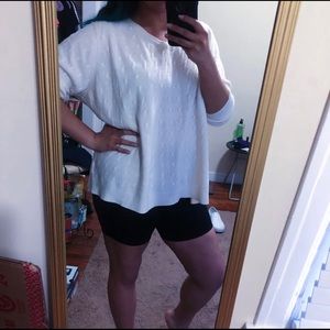 White Cableknit Sweater